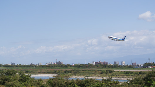 全国唯一！河川敷空港