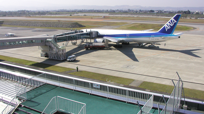 間近で見られる飛行機